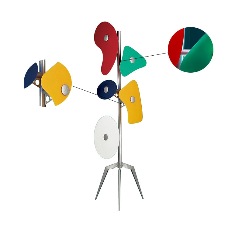 Valentina Lampadaire Design Géométrique Coloré, Métal/Résine, Salon - image 6 | Maison Opale
