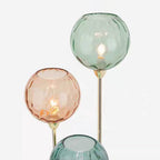 Valentina Lampadaire Boule Moderne, Métal/Verre Mat, Rouge-Gris/Orange-Bleu, Salon - image 8 | Maison Opale