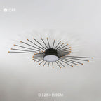 Wesley Plafonnier Feu d'Artifice Linéaire Moderne Noir/Doré - image 16 | Maison Opale