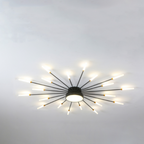 Wesley Plafonnier Feu d'Artifice Linéaire Moderne Noir/Doré - image 28 | Maison Opale