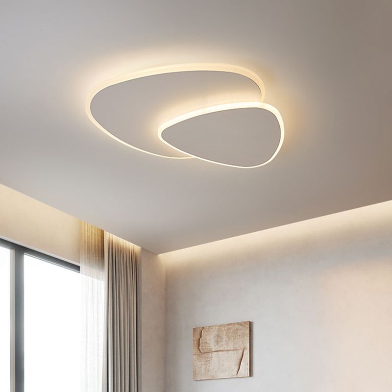 Zeno Plafonnier Triangle Moderne Blanc Salon - image 2 | Maison Opale