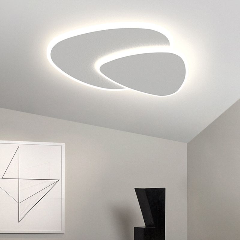 Zeno Plafonnier Triangle Moderne Blanc Salon - image 5 | Maison Opale