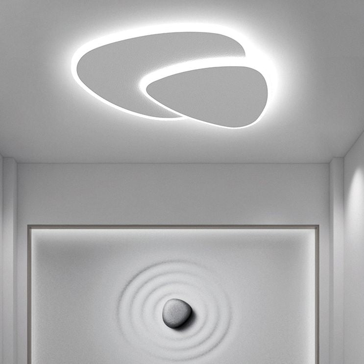 Zeno Plafonnier Triangle Moderne Blanc Salon - image 6 | Maison Opale