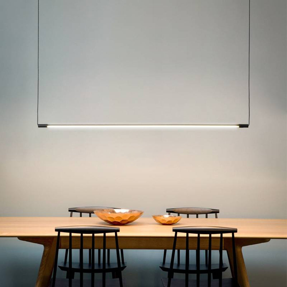 Zynar Suspension Linéaire Minimaliste Noir Chambre - image 2 | Maison Opale