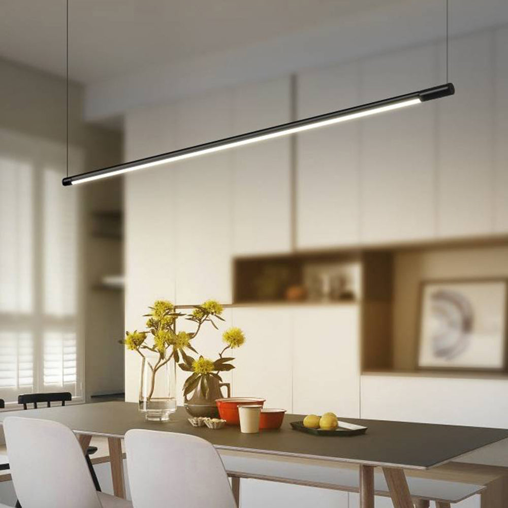 Zynar Suspension Linéaire Minimaliste Noir Chambre - image 3 | Maison Opale