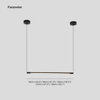 Zynar Suspension Linéaire Minimaliste Noir Chambre - image 4 | Maison Opale